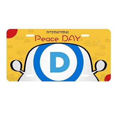 Imagem de DIYthinker Emblema Americano Partido Democrático Azul Placa Placa Etiqueta Decoração Carro Dia da Paz