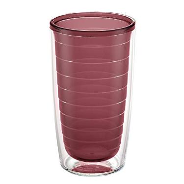 Imagem de Tervis Feito nos EUA Copo isolado de parede dupla transparente e colorido mantém as bebidas frias e quentes, 473 ml, Sabugueiro Selvagem
