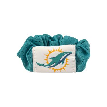 Imagem de Littlearth Elástico de cabelo feminino NFL Miami Dolphins Jersey, tamanho único, cor do time, (300401-DOLP-1)