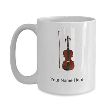 Imagem de Caneca Viola Personalizada - Caneca de Café para Viola Idea Crianças Meninos Meninas Amor - Caneca de Café 425 g