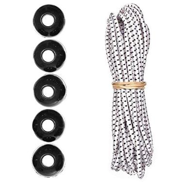 Imagem de Kits de cordas de choque Paracord Planet Ball – 3 m de cabo de choque de 0,5 cm – para acampamento, eventos, tendas, caminhadas, lonas e usos ao ar livre (padrão)