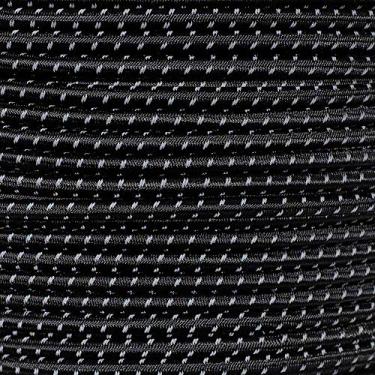 Imagem de Cordão elástico de nylon para paraquedas West Coast – vários diâmetros e comprimentos – várias cores, 250 X PAR-316SC-2REFBLACK-~WCP_SHOCK, Black w/ 2 Reflective Tracers, 3/16 in x 250 ft