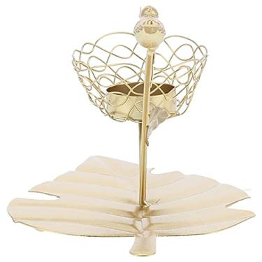 Imagem de Castiçal, Castiçal vintage Ornamento de mesa de ouro Castiçal de mesa Decoração de chá Castiçais de decoração para casa para decoração de casamento