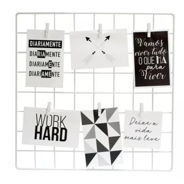 Imagem de Tela Aramada 40x60 Memory Board + 15 Mini Pregadores Brancos