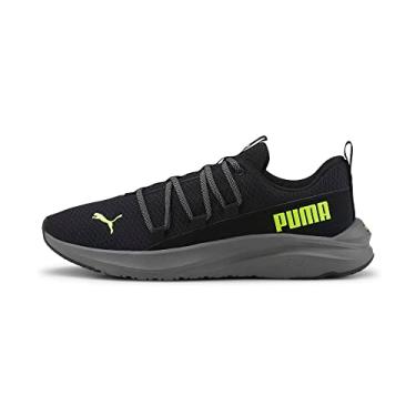 Imagem de PUMA Tênis masculino Softride One4all, Puma Preto-castlerock-lime Squeeze, 41