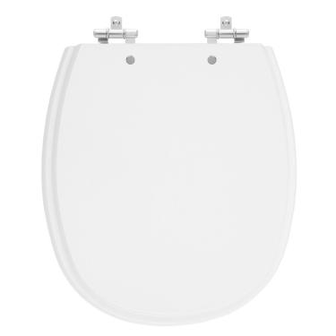 Imagem de Assento Sanitário Aspen Cinza Real (Claro) Tampa para Vaso Deca de Madeira Laqueada