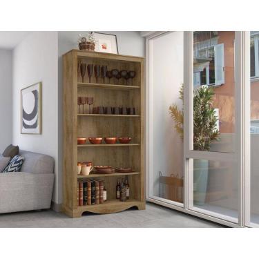 Imagem de Cristaleira Chicago com 4 Prateleiras Cinamomo