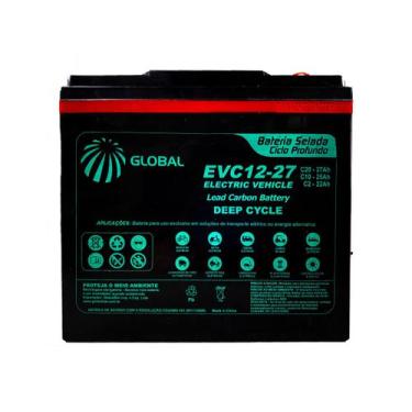 Imagem de Bateria Para Cadeira De Rodas Motorizada Global Selada 27Ah 12V - Par