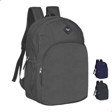 Imagem de Mochila Masculina Juvenil Universitaria Escolar Academia Yepp MM9115 Bolsos Laterais (Cinza)