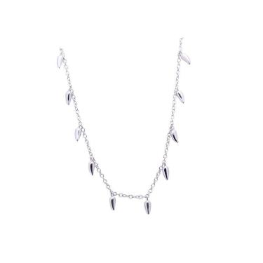 Imagem de Gargantilha Prata Pimentinhas 45cm