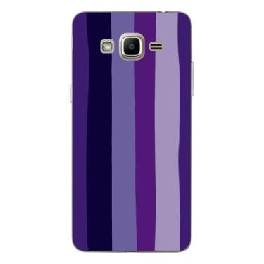 Imagem de Capa Case Capinha Samsung Galaxy  J2 Prime Arco Iris Roxo - Showcase