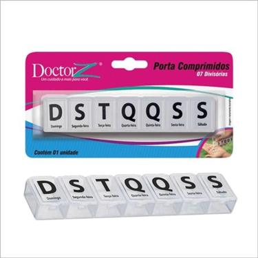 Imagem de Porta Comprimidos Semanal Retangular