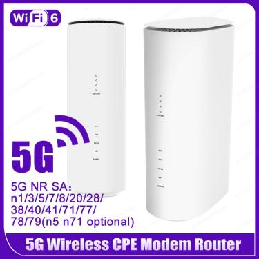 Imagem de Roteador de Modem Sem Fio para Casa e Escritório  Extensor Wi-Fi  Roteador Sim 5G  LTE 500  1800