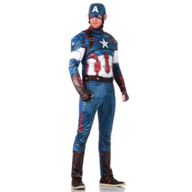 Imagem de Fantasia Capitão América Com Peitoral Adulto - Avengers - Marvel