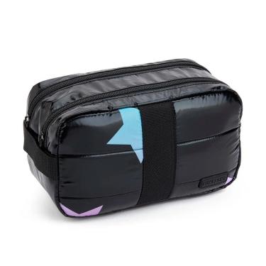 Imagem de Estojo Duplo Necesserie Preto Com Estrelas - Seanite