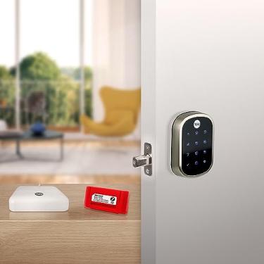 Imagem de COMBO - Fechadura Digital YRD 256 abre com APP e Senha - Trinco Lingueta Tubular