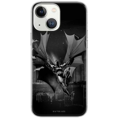 Imagem de ERT GROUP Capa de celular para iPhone 13 original e oficialmente licenciada DC padrão Batman 073 otimamente adaptada à forma do celular, capa feita de poliuretano termoplástico (TPU)