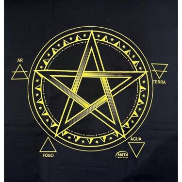 Imagem de Toalha Pentagrama Tecido Jogo Cartas Tarot - Selecione A Cor
