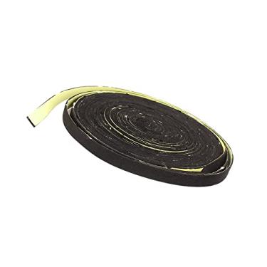 Imagem de Motoforti Fita de vedação de alto-falante de áudio veicular universal, 10 m de comprimento, 1 cm de largura, espuma, preta