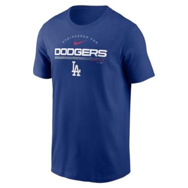 Imagem de Nike Camiseta masculina MLB Team Engineered Performance, Los Angeles Dodgers - Azul royal, M
