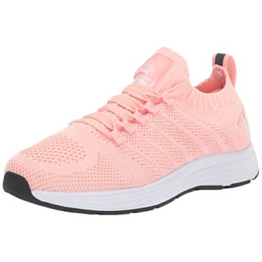 Imagem de PEAK Tênis feminino leve para caminhada – tênis confortável sem cadarço para corrida, tênis, academia, treino casual, Rosa claro, 7