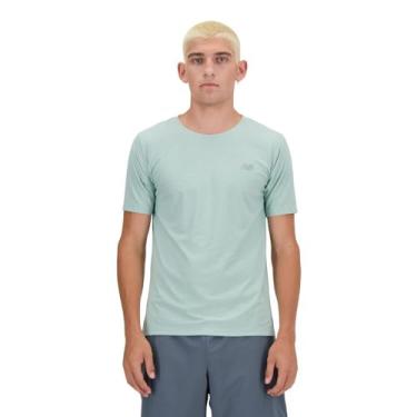 Imagem de New Balance Camiseta masculina jacquard de atletismo, Saleiro, P