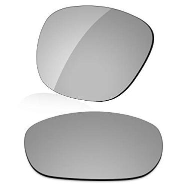 Imagem de LenzReborn Lente polarizada de substituição para óculos de sol Oakley Enduro OO9223 - cinza prateado - espelhado polarizado