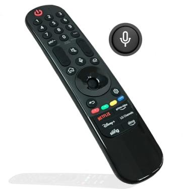 Imagem de Controle remoto Magic de substituição por voz MR23GA compatível com Smart TVs LG OLED UHD 4K modelos OLED G3, C3, B3 UR90, UR80, UQ75, UQ80 Series, com função de voz e ponteiro