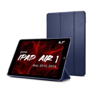 Imagem de Smart Case Para Apple iPad Air 1ª Geração De 9.7" Pol. Model A1474 A1475 A1476 Ano 2013/2014 - Alamo (AZUL)