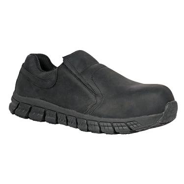 Imagem de Hoss Boot Company Sapato Oxford masculino Slipknot preto sem cadarço, Preto, 14 Wide