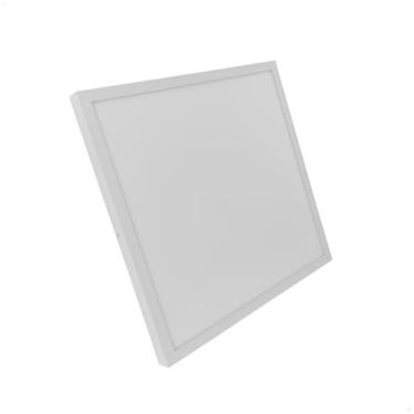 Imagem de Painel Plafon Led 48w Luminária Sobrepor Quadrado 60x60cm Branco Frio 6000K