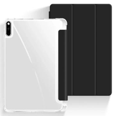 Imagem de Capa inteligente para tablet Lenovo Tab M11 TB330FU P11 TB-J606 J607 J616 P11 Pro TB-J706 J716 com capa para lápis (preta, TB-J706F J716F)