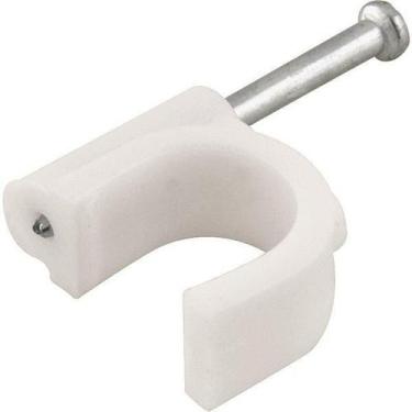 Imagem de Grampo para fios 8mm² branco redondo com 20 peças - Vonder