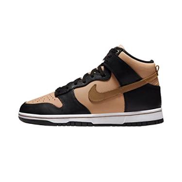 Imagem de Nike Tênis feminino Dunk High Shoes, Preto/Linho Vachetta Tan-Branco, 41