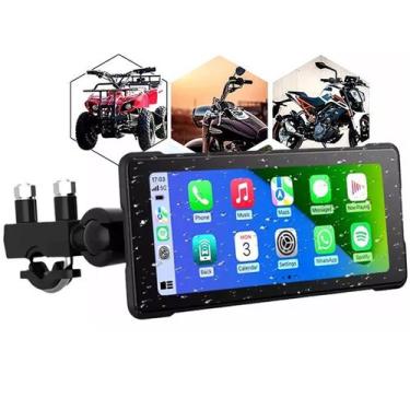 Imagem de Multimidia Moto Carplay Bluetooth Gps Sd Ios Android Auto - KNUP