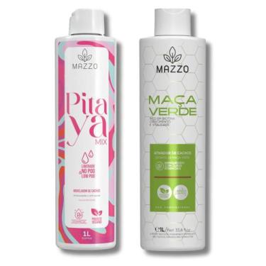 Imagem de Kit 2 Ativadores Cachos com 1 Litro Pitaya + 1 Litro Maçã Verde Mazzo