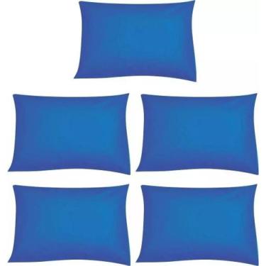 Imagem de Kit 05 Capas Travesseiro 50 x 70 Hospitalar Impermeavel - SW Capas, Az