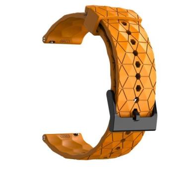 Imagem de Pulseira 22mm Play Compatível Casio Duro Mdv-106 - Poolsy, Laranja 22m