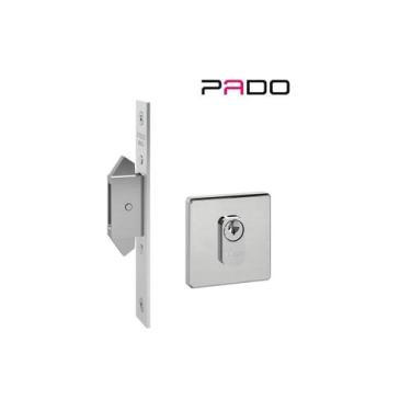 Imagem de Fechadura Porta Correr Externa Pado Inox Polido Cromada