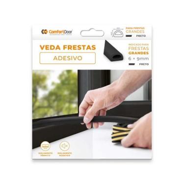 Imagem de  Veda Frestas Para Portas E Janelas 6mm Comfort Door 6 Metros , PRETO