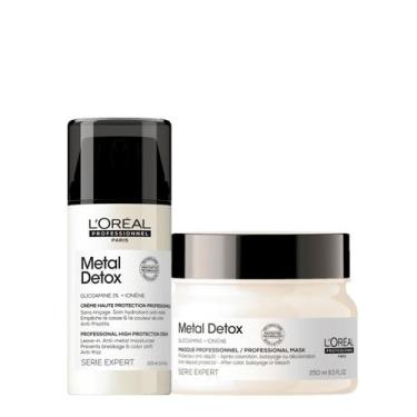 Imagem de Kit LOréal Professionnel Metal Detox Máscara e Leave-in (2 produtos) -