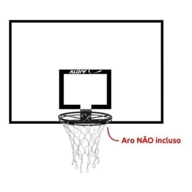 Imagem de Tabela Basquete Compensado Naval 1,20 x 0,80 Klopf 1023