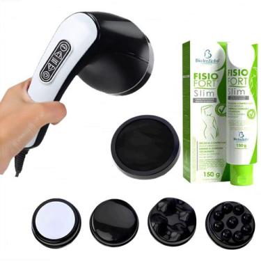 Imagem de Massageador Orbital Drenagem Linfática Com Infravermelho + Creme Redut