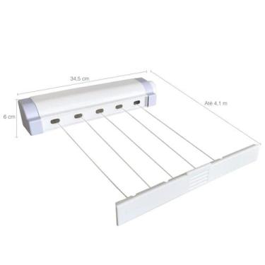 Imagem de Varal Automático Rotoflex 5 Corda 4,1 M Cada Premium - secalux