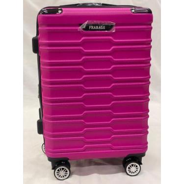 Imagem de Mala de viagem rigida 10kg medidas de bordo 55x35x25 - FRABAGS , Rosa