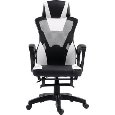 Imagem de Cadeira Office Presidente Mesh Reclinável Branca - BRASIL CADEIRAS