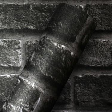 Imagem de Papel de Parede Lavavél Autoadesivo Alltak Decor Tijolo Preto 1,00 X  