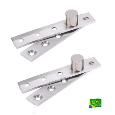 Imagem de Jg Dobradiça Pivotante Inox Giratória 360 Para Móveis Planejados, Port