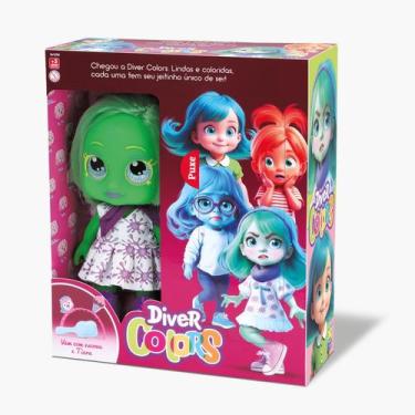 Imagem de Boneca Diver Colors Verde - Divertoys