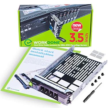 Imagem de Bandeja de disco rígido WorkDone de 3,5 polegadas, compatível com servidores Dell PowerEdge - SAS SATA HDD Adapter Sled - Agenda ocupada - Fácil configuração com manual detalhado - Seu tempo de economia não tem preço